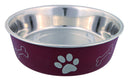 25244 Stainless steel bowl with plastic coating, 1.5 l/diam. 21 cm