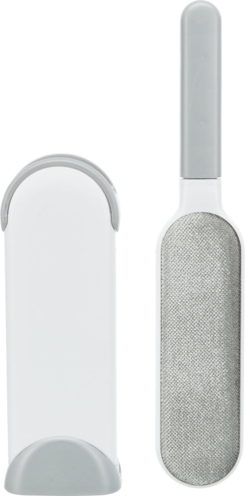 23235 Lint brush with cleaning base, 33 cm, white/grey