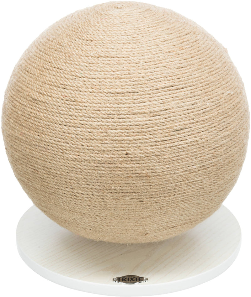 43721 Scratching ball on a plate, jute/wood, xÃ‚Â· 29 x 31 cm