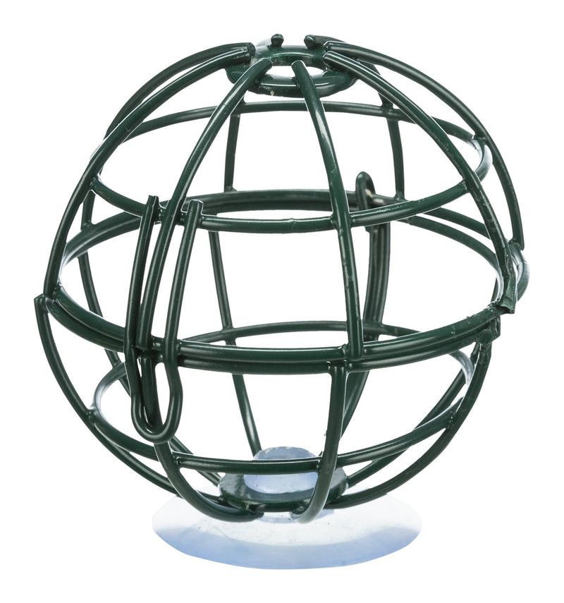55611 Fat ball feeder for window pane, metal,  7 cm, dark green