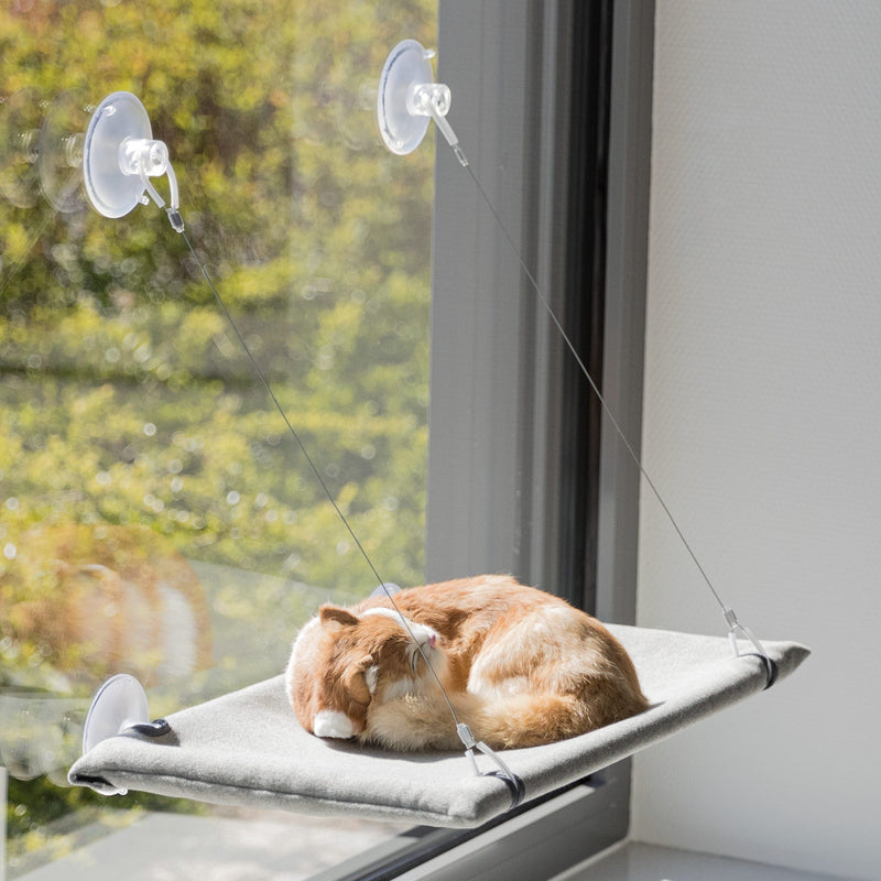 43209 Window platform, velour, 50 x30 cm, grey