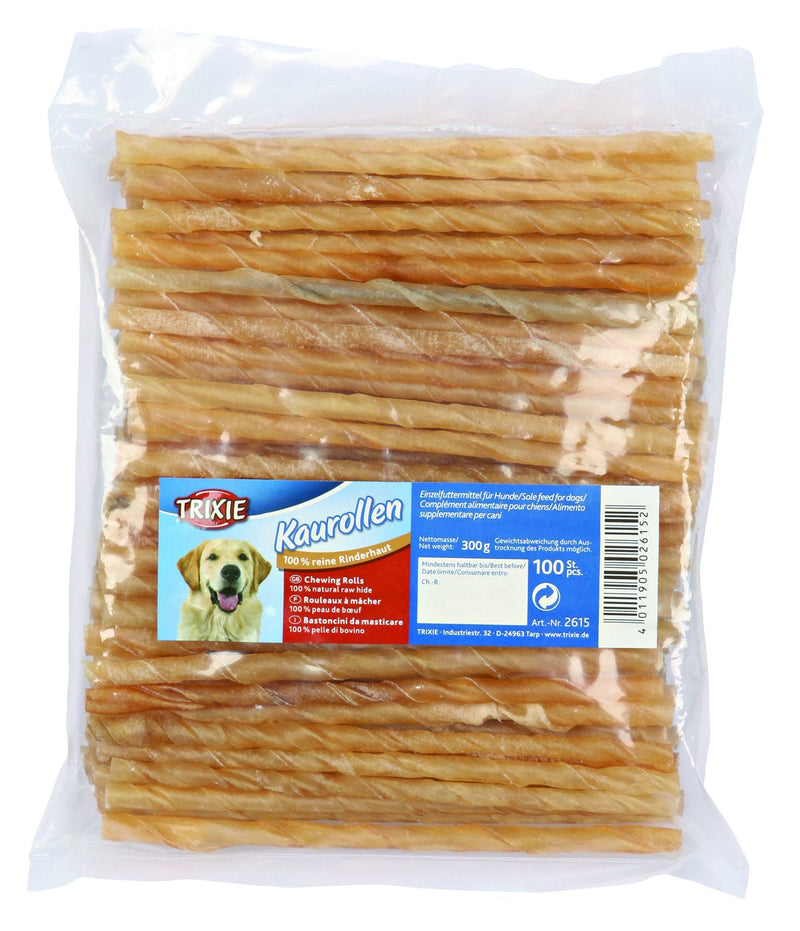 2615 Chewing rolls, twisted, 12 cm/diam. 5-6 mm, 100 pcs.