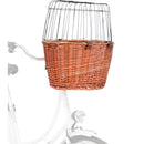 2806 Bicycle basket with lattice, 44 x 48 x 33 cm, tan
