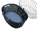 2818 Bicycle basket with lattice, 50 x 41 x 35 cm, black