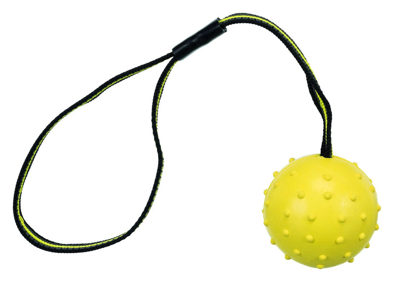 32820 Sporting ball on strap, natural rubber, diam. 6 cm/35 cm