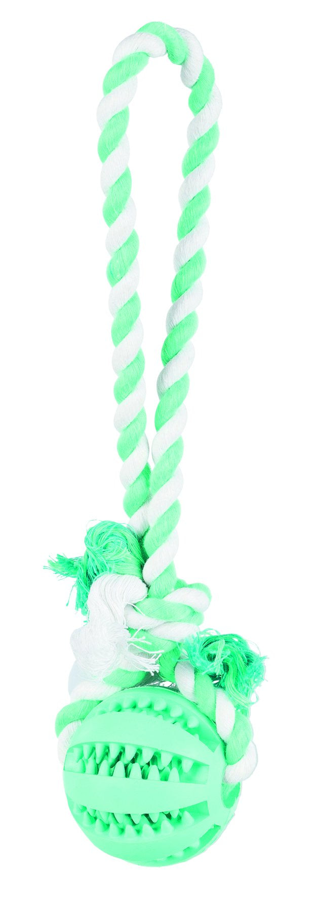 3299 Denta Fun Natural rubber ball on a rope, nat. rub., diam. 7 cm/24 cm