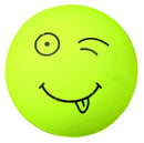 3438 4 smiley balls, foam rubber, diam. 6 cm