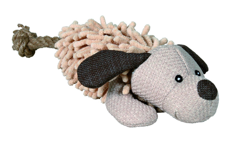 35930 Dog with rope, fabric/plush, 30 cm
