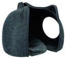 36318 Cat cuddly cave, felt, 38 x 35 x 37 cm, anthracite