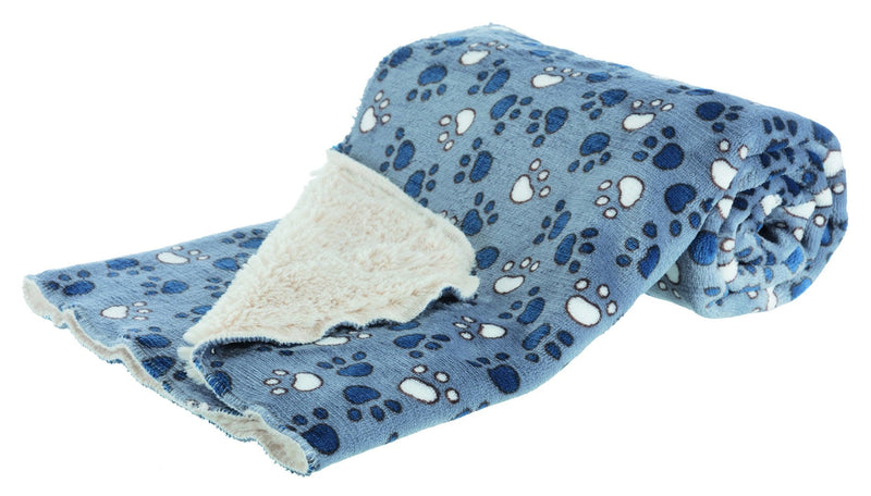 37150 Tammy blanket, 100 x 70 cm, blue/beige