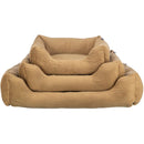 37695 Marley bed, square, 100 x 70 cm, ochre