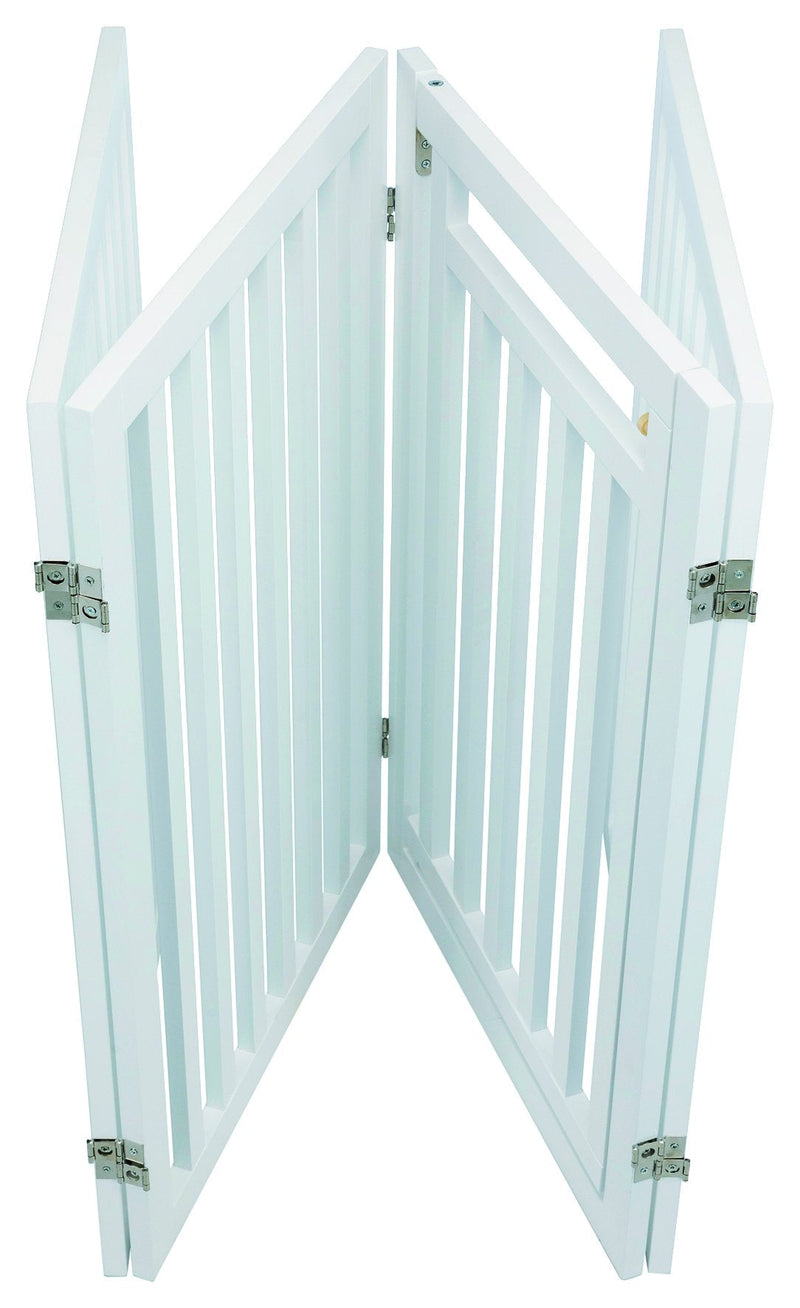 39363 Barrier, with door, 60-160 x 81 cm, white