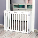 39456 Dog gate, 3-parts, 82-124 x 61 cm, white