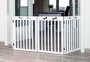 39457 Dog gate, 4-parts, 60-160 x 75 cm, white