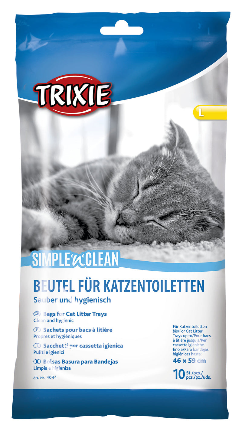 4044 Simple'n'Clean Bags for cat litter trays, L: up to 46 x 59 cm, 10 pcs.