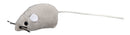 4052 Plush mouse, 5 cm, bulk, grey