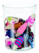 40763 42 pcs. mice and fish, plush/fabric, 9-12 cm