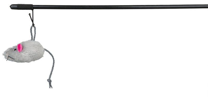 4103 Playing rod with plush mouse, 100 cm