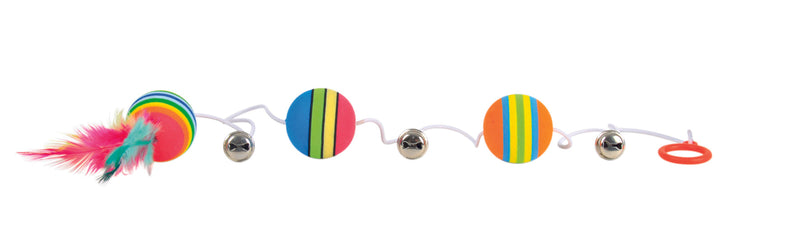 4133 Rainbow balls on an elastic, diam. 3.5 cm/80 cm