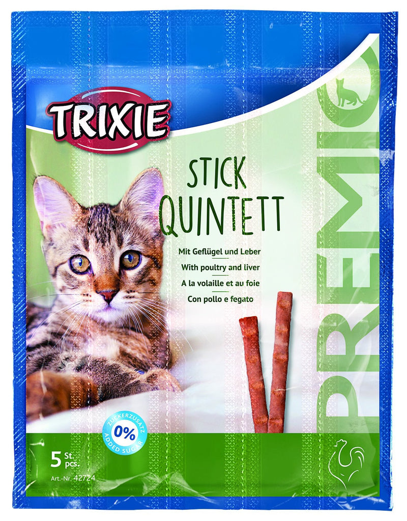 42724 PREMIO Stick Quintett, poultry/liver, 5 x 5 g