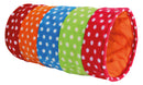 4291 Playing tunnel, fleece, diam. 25 x 50 cm, colourful