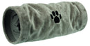 42982 Playing tunnel, plush, diam. 22 x 60 cm, grey