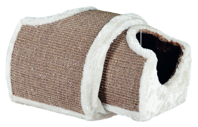 43004 Scratching tunnel, 110 x 30 x 38 cm, light grey/brown/taupe