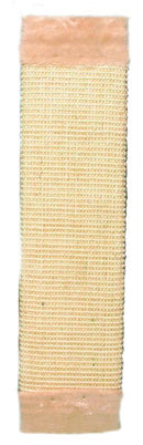43071 Scratching board with plush, 15 x 62 cm, natural/beige