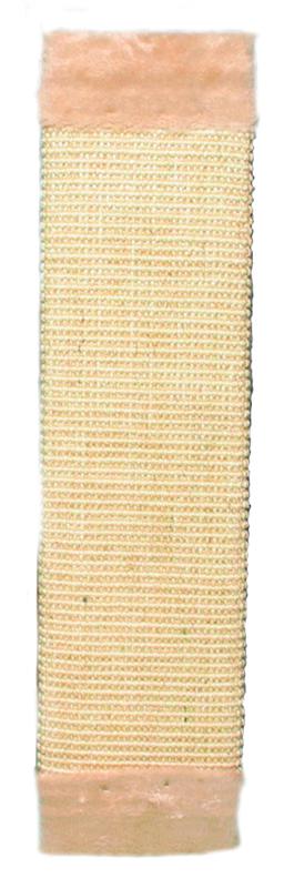 43071 Scratching board with plush, 15 x 62 cm, natural/beige