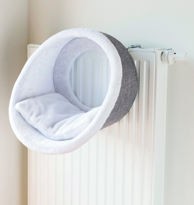 43144 Radiator Cuddly Cave, diam. 38 x 34 cm, white/grey