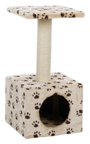43354 Junior Zamora scratching post, 60 cm, beige with paw prints