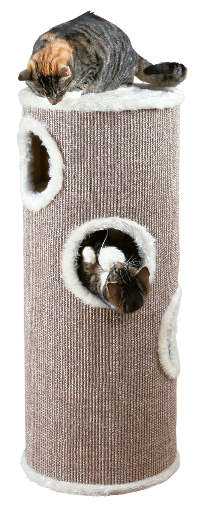 4338 Edoardo Cat Tower, 100 cm, taupe/cream