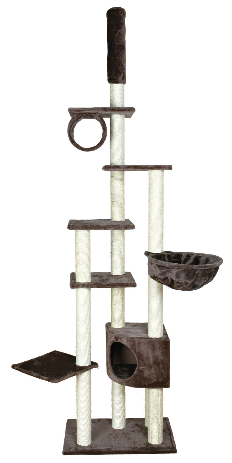 43902 Madrid scratching post, floor to ceiling, 245-270 cm, platinum grey