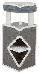 44427 Arma Cat Tower, 98 cm, grey/blue/grey