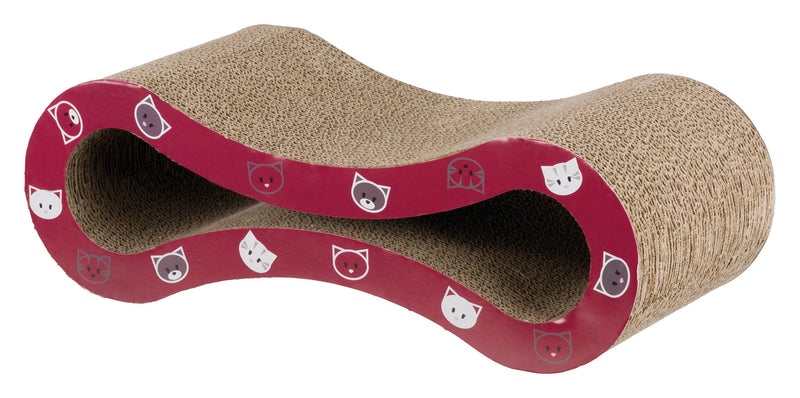 48002 Mimi scratching wave, 48 x 16 x 22 cm, wine red