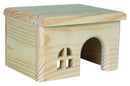 61261 Wooden house for hamsters, 15 x 12 x 15 cm