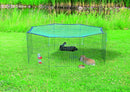 62411 Outdoor run with net, diam. 150 x 57 cm, green