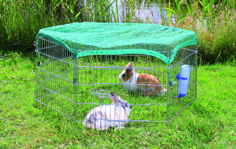 6253 natura outdoor run with net, galvanized, diam. 126 x 58 cm