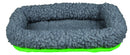 62702 Cuddly bed for small animals, 30 x 22 cm, grey/green