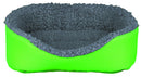 62703 Cuddly bed for small animals, 35 x 28 cm, grey/green