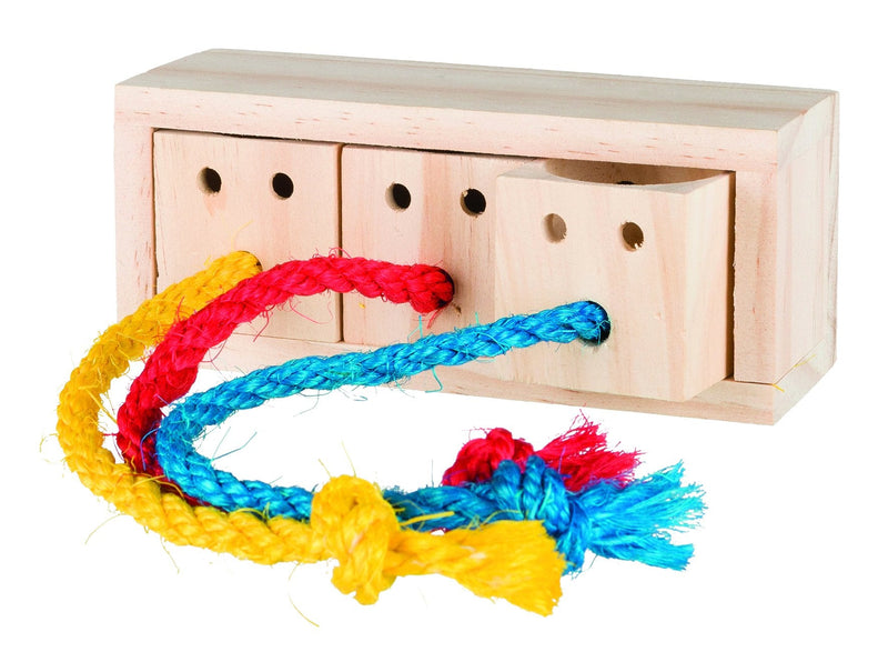 62815 Wooden snack cube, 16 x 6 x 7 cm