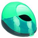 63002 Sand bath for chinchillas and degus, 27 x 18 x 16 cm, dark grey/turquoise