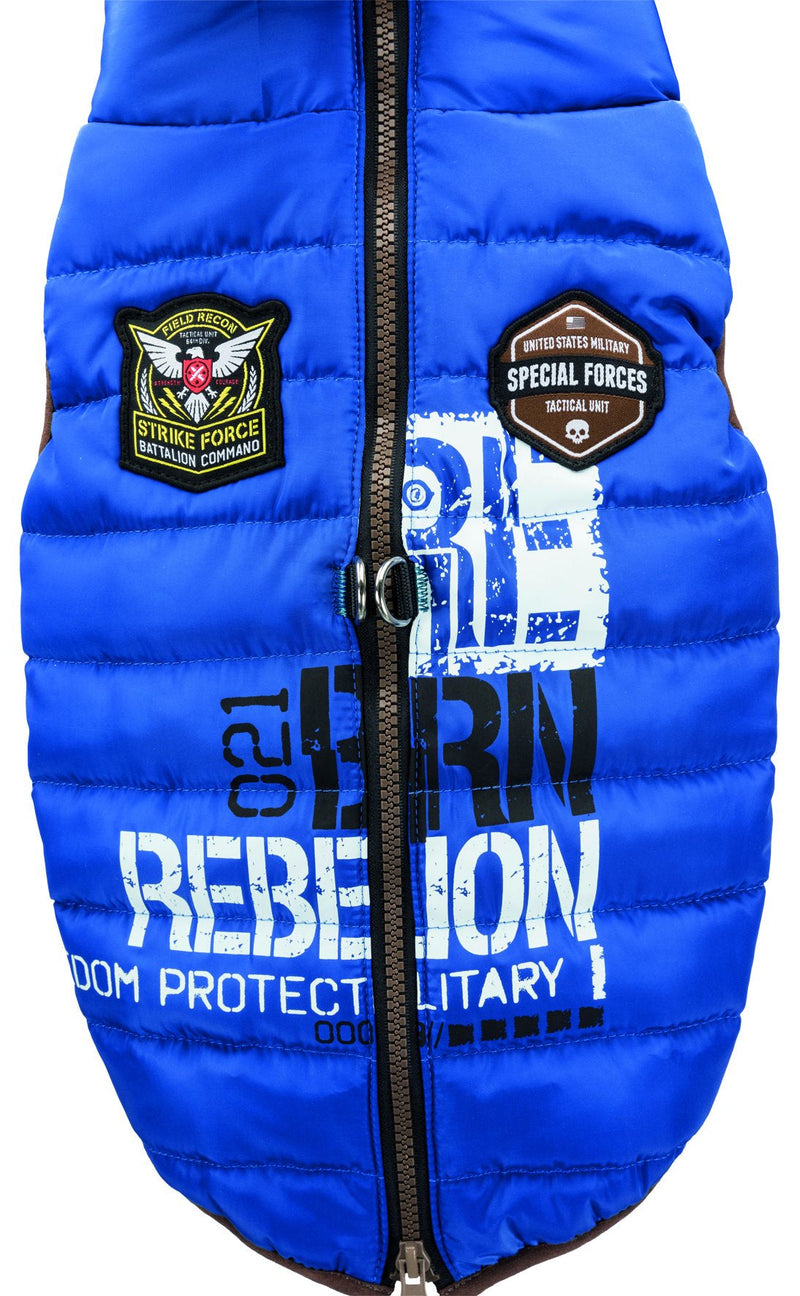 67925 Saint-Malo coat with harness, M: 45 cm, blue
