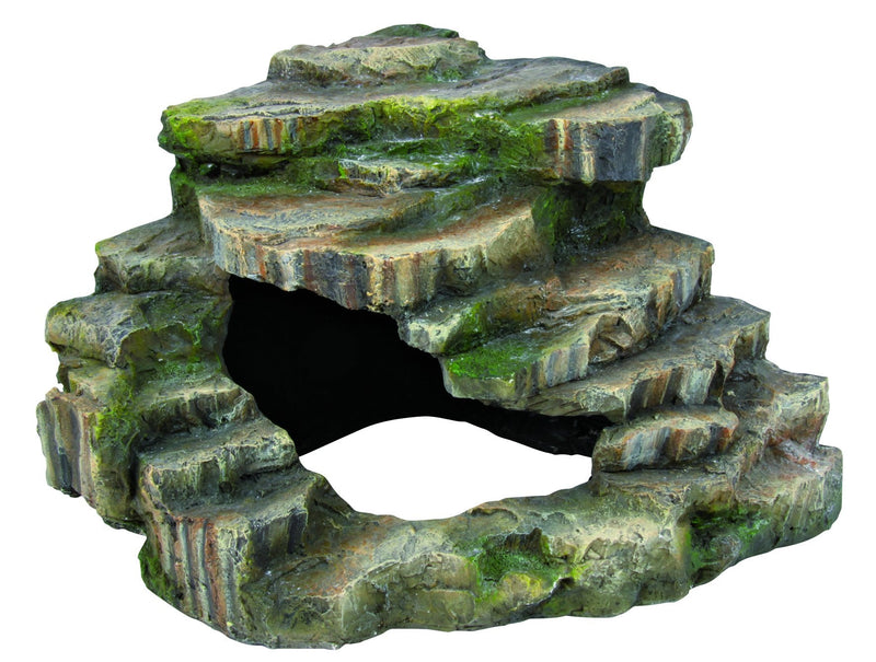 76196 Corner rock with cave and platform, 26 x 20 x 26 cm