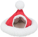 92635 Xmas cuddly cave, mice/hamsters, ¸ 17 cm, white/red