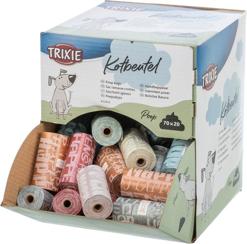22843 Dog Pick Up display for dog dirt bags, 70 rolls of 20 pcs., sorted