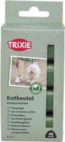 23470 Dog Pick Up Dog dirt bags, compostable, M, 4 rolls of 10 pcs., brown
