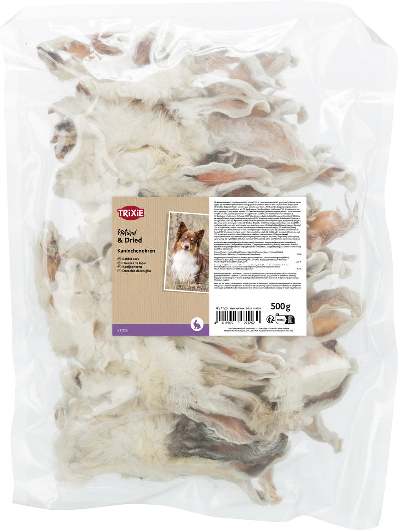 27126 Rabbit ears with fur, 500 g