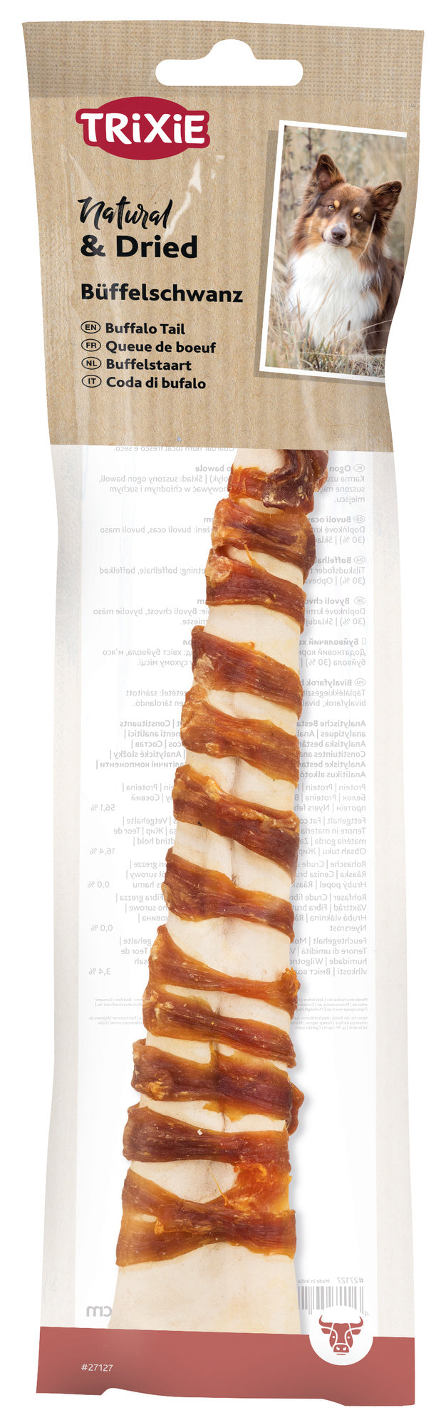 27127 Buffalo tail, wrapped, 28-30 cm