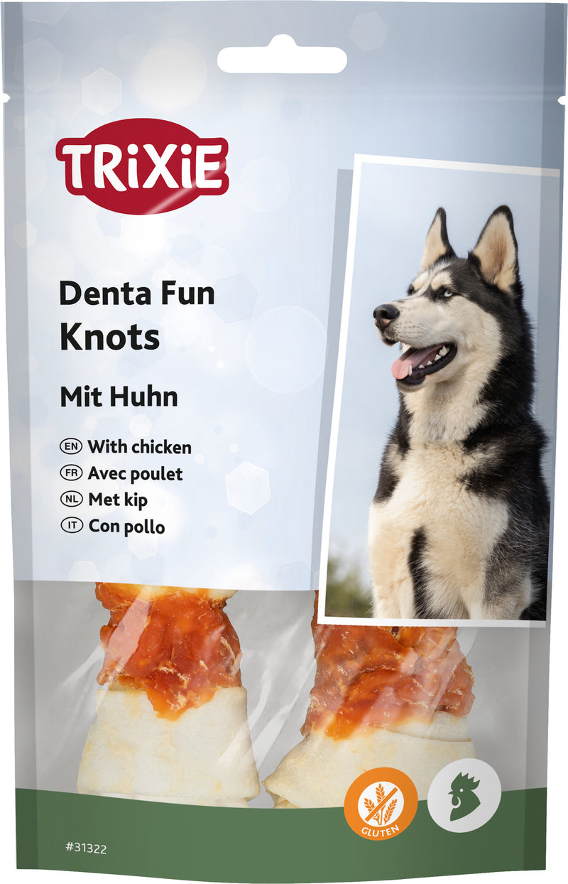 31322 Denta Fun knotted chewing bone, chicken, 11 cm, 2 pcs./70 g